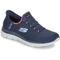 SKECHERS Skecherstil kvinder. 150123 Slip-ins: Summits blå (41), Stof, Fast, Blonder, Casual, Sport