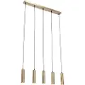 QAZQA Moderne pendellampe bronze 5-lys - Jeana