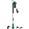 Vonroc Regnvandspumpe 12V – 50W | 1500 l/t | Inkl. Akku & Lader | Justerbar Dybde & Tørkørselsbeskyttelse | Til Regnvandstønder