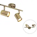 QAZQA Moderne spotlight bronze vippebar 2-lys - Jeana