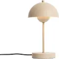 QAZQA Retro bordlampe beige - Magnax Mini
