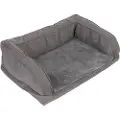 Zooplus Exclusive Ortopædisk Hundesofa - Grå - Ekstra Betræk, mørkegrå, str. S