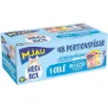 Mjau Multibox 48 x 85 g - Mix i Gele (Okse, Kylling, Rejer, Laks)