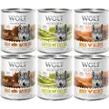 Wolf of Wilderness Adult 6 x 800 g - Single Protein - Mix: 2 x Vildsvin / 2 x Kylling / 2 x Lam