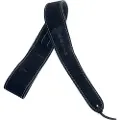 Martin 18A0016 Guitar Strap 2.5" Suede w/ Stitching Black