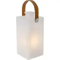 QAZQA Moderne bordlampe hvid flammeeffekt genopladelig IP44 - Stard