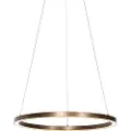 QAZQA Pendellampe bronze 60 cm inkl. LED 3-trins dæmpbar - Girello