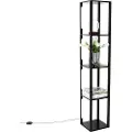 QAZQA Design gulvlampe sort inkl. LED 3-trins dæmpbar - Tianna