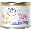Concept for Life Økonomipakke: 24 x 200 g / 185 g Concept for Life Veterinary Diet - Urinary Moderate Calorie Kylling 24 x 200 g