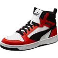 Puma Rebound Sneakers, Shoes, White/Black/Red, 40