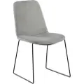 Venture Home - Spisebordsstol Muce Velour, 2-pak - Grå - Stole - - Homeroom