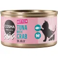 Cosma Økonomipakke: 24 x 85 g Cosma Asia Kitten i gelé - Tun med Krabbekød