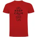 Kruskis Keep Calm And Bike On T-shirt Med Korte ærmer