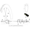 Mavic Comete Pro Carbon Sl Ust Venstre Baghjuls Eger 12 Enheder
