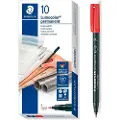 Staedtler Kasse 10 Staedt.lumocol. 0.6rojo