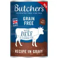 Butcher's Original kornfri til hunde 24 x 400 g - Okse i sauce