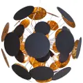 By Rydens - Loftlampe Planet Ø 50 cm - Sort - Loftpendler - - Homeroom