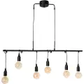 By Rydens - Skyline loftlampe 6 pærer - Sort - Loftpendler - - Homeroom