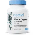 Osavi Zink + kobber, 15 mg + 1 mg - 120 veganske kapsler
