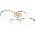 QAZQA Stål loftslampe inkl. LED 3-trins dæmpbar 4-lys - Joaniqa