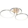 QAZQA Stål loftslampe inkl. LED 3-trins dæmpbar 3-lys - Joaniqa
