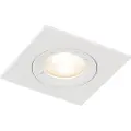 QAZQA Moderne indbygningsspotlight hvid firkantet IP44 - Xena