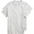 Ralph Lauren Polo Ralph Laurentil mænd. 714835960003 Pakke med 2 grå Classic Crew T-shirts (XXL), Afslappet, Bomuld, Korte ærmer