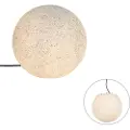 QAZQA Moderne udendørslampe grå 35 cm IP65 - Nura