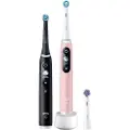 Oral-B Braun Oral-B iO Duo Series 6 elektrisk tandbørste med AI og interaktivt display - Black Lava / Pink