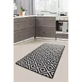 Conceptum Hypnose - Tæppe Black patterned - Sort - Fladvævede tæpper - - Homeroom