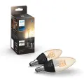 Philips HueW E14 4,5W Fil Candle 2-pak 8719514302211 Modsvarer: N/A
