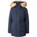 Superdry Superdrytil kvinder. W5011572A Parka med hætte i imiteret pels Everest navy (XS), Casual, Polyester, Blå