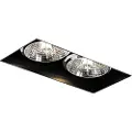 QAZQA Moderne indbygget spotlight sort GU10 AR70 Trimless 2-lys - Oneon
