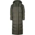 Superdry Superdrytil kvinder. W5011587A Ripstop quiltet lang frakke grøn (XL), Casual, Genanvendt polister, Bæredygtig
