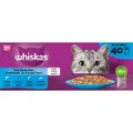 Whiskas 7+ Fish Selection i gelé multipack (85 g)