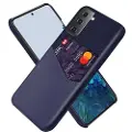 Mtp Products KSQ Samsung Galaxy S21+ 5G Cover med Kort Lomme - Blå