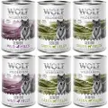 Wolf of Wilderness Senior 6 x 400 g - Mix 4 x Lam & Kylling / 2 x And & Kalv
