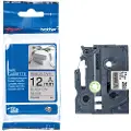 Brother Tape Stof 12mm Tze-r931 Sort/sølv Satin