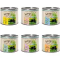 Feringa Single Meat Menu 6 x 200 g - Mix I: Kylling, Kanin, Lam, Kalv, And, Laks