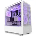 NZXT H5 Flow RGB - Matte White - Kabinet - Miditower - Hvid