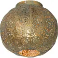 QAZQA Oriental loftslampe guld med grøn 28,5 cm - Baloo