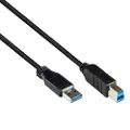 Goobay USB-A <-> USB-B 3.0 - 5m - Sort