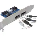 DeLOCK Slot Bracket 2x Esatap 5v/12v Interface-kort/adapter