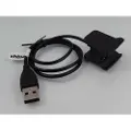 24hShop Fitbit Alta HR OTB USB-opladerkabel - Sort
