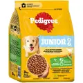 Pedigree Junior Fjerkræ og grøntsager - Økonomipakke: 3 x 3 kg
