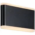 QAZQA Mørkegrå udendørs væglampe 17,5 cm inkl. LED IP65 - Batt