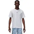 Jordan Kortærmet Jordan Sport Dri-FIT-trøje til mænd - hvid