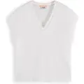 Scotch & Soda Ladder Detail Loose Fit Ærmeløs V-hals T-shirt