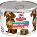 Hill's Pet Nutrition Perfect Weight Adult Small & Mini Mousse - Kalkun (24 x 200 g)