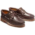 Timberland Timberlandtil mænd. TB0300032141 Authentics 3 Eye Classic Lug bådsko i læder, brun (43), Fast, Blonder, Casual